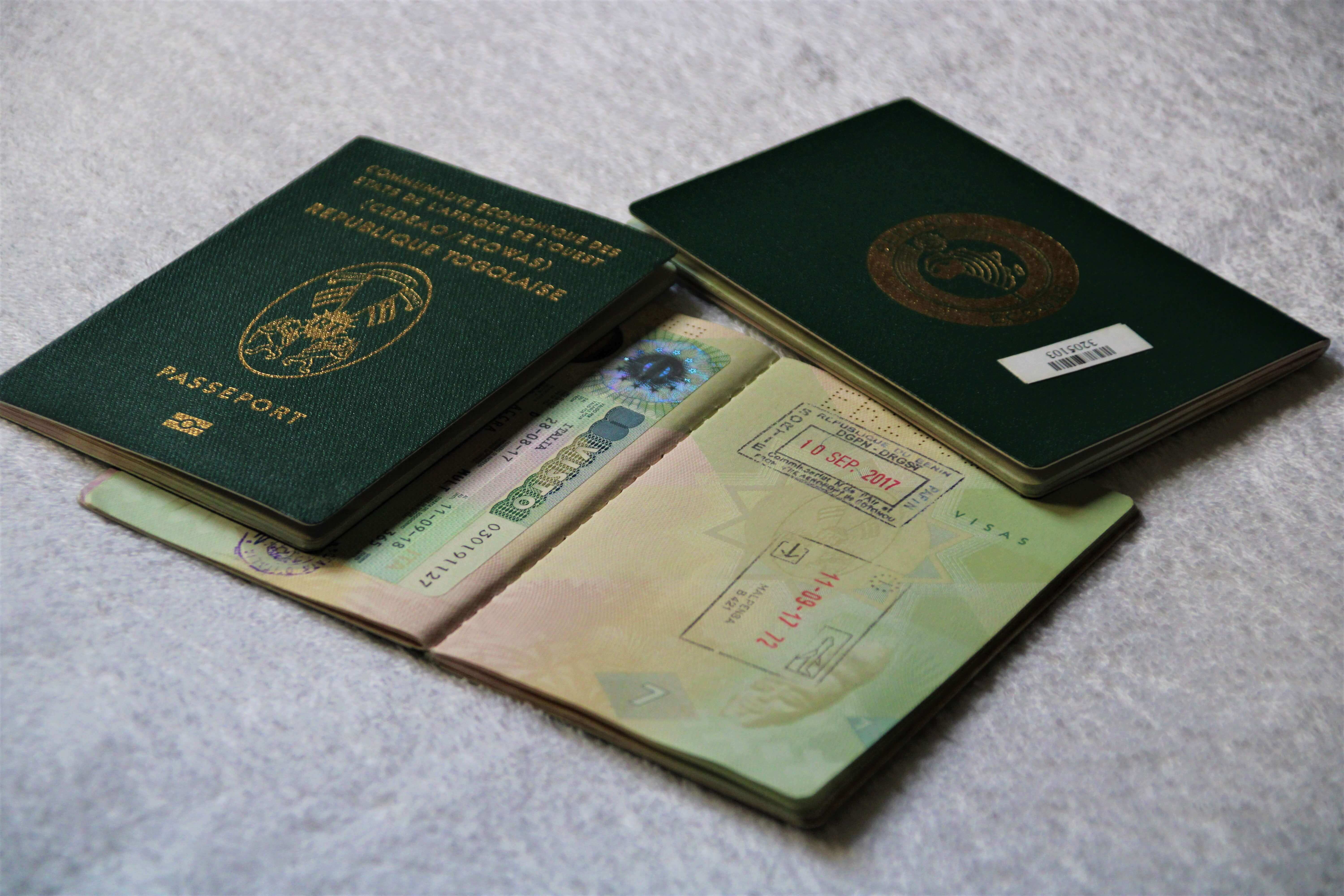 passaport togolais