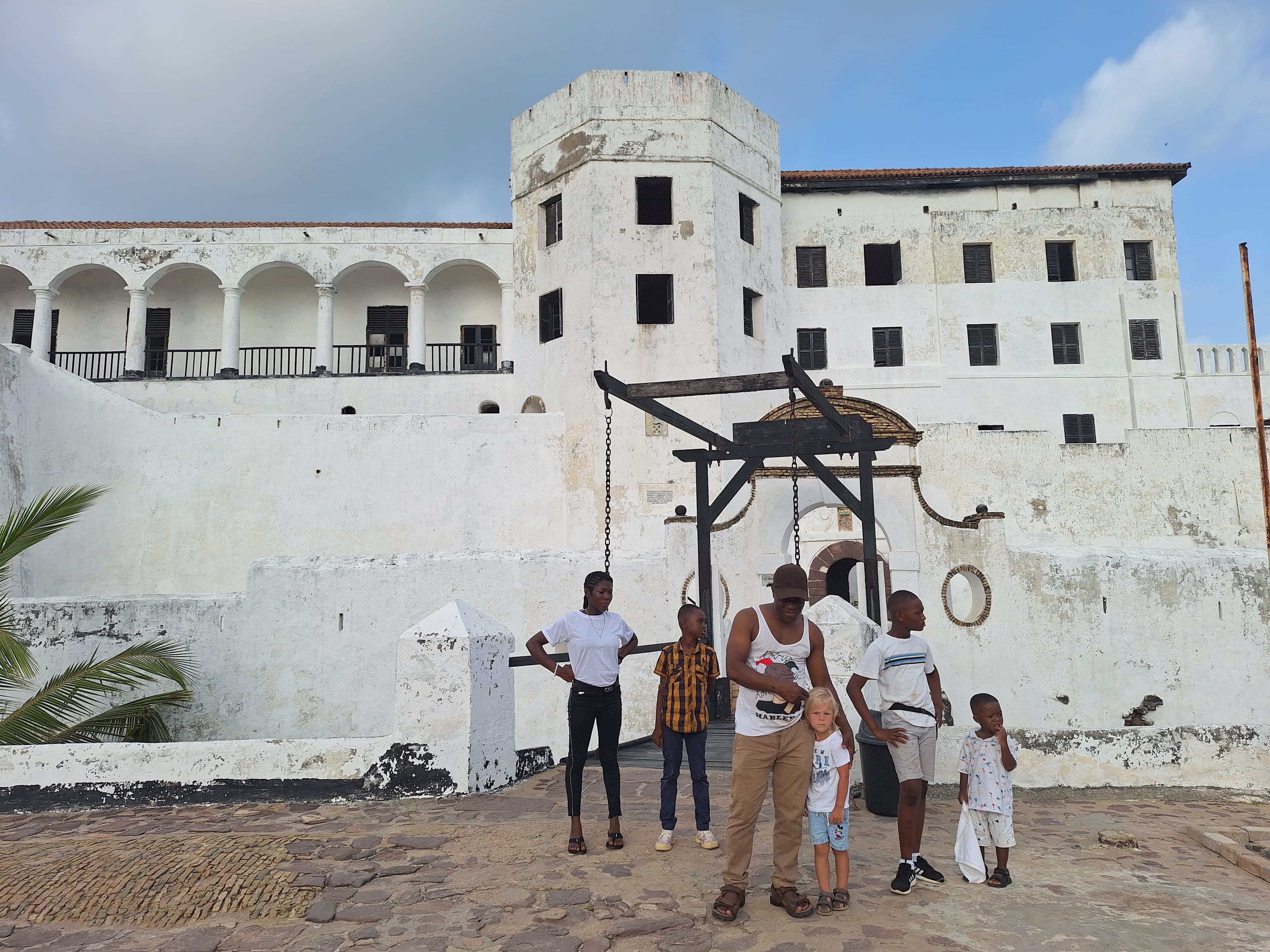Visit of the Elmina Castle with Russian Family