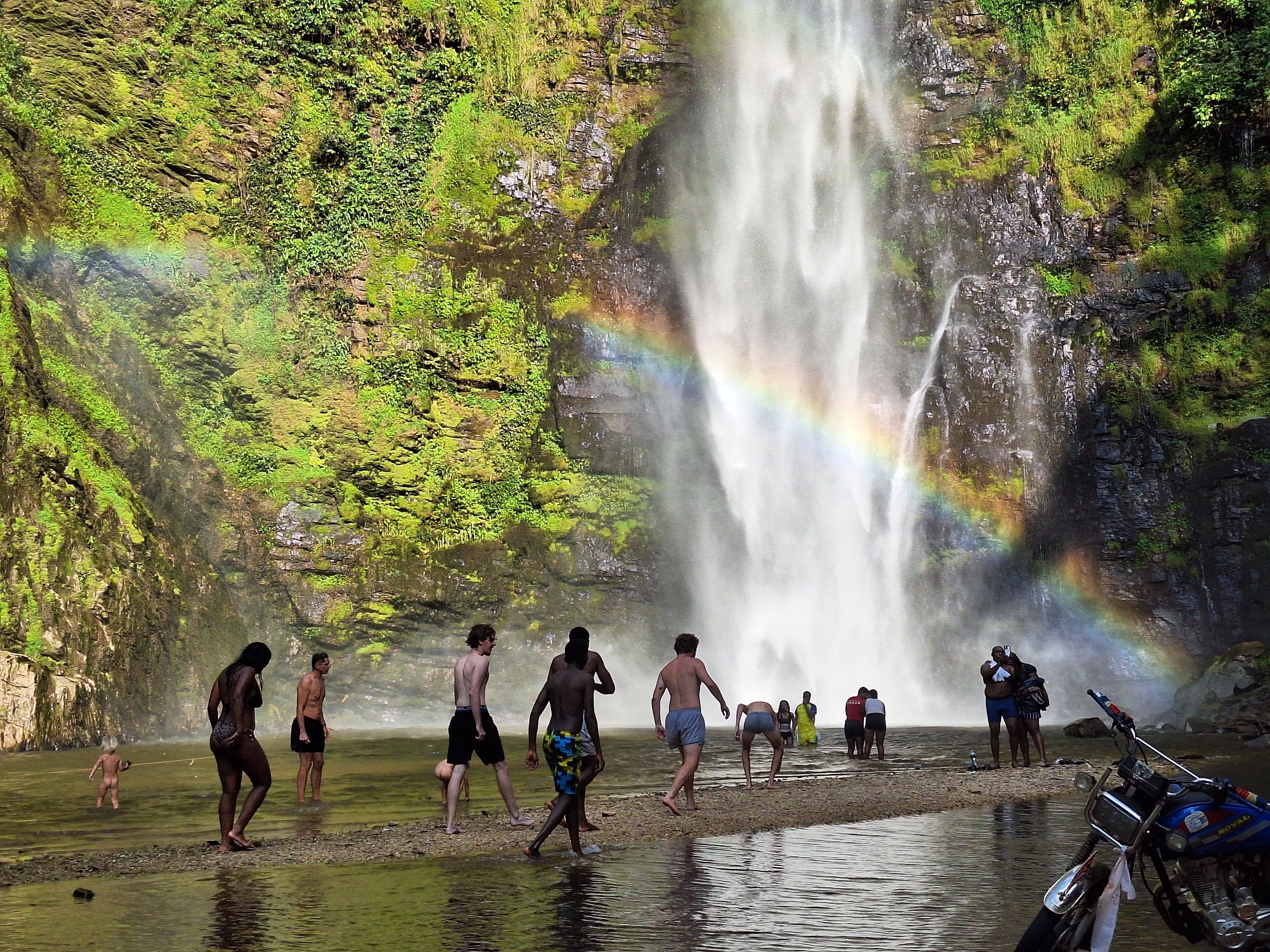 Wli Agumatsa falls visit during Ghana private tours
